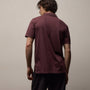 Sueded Jersey Polo in Dark Plum | James Perse Los Angeles