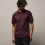Sueded Jersey Polo in Dark Plum | James Perse Los Angeles