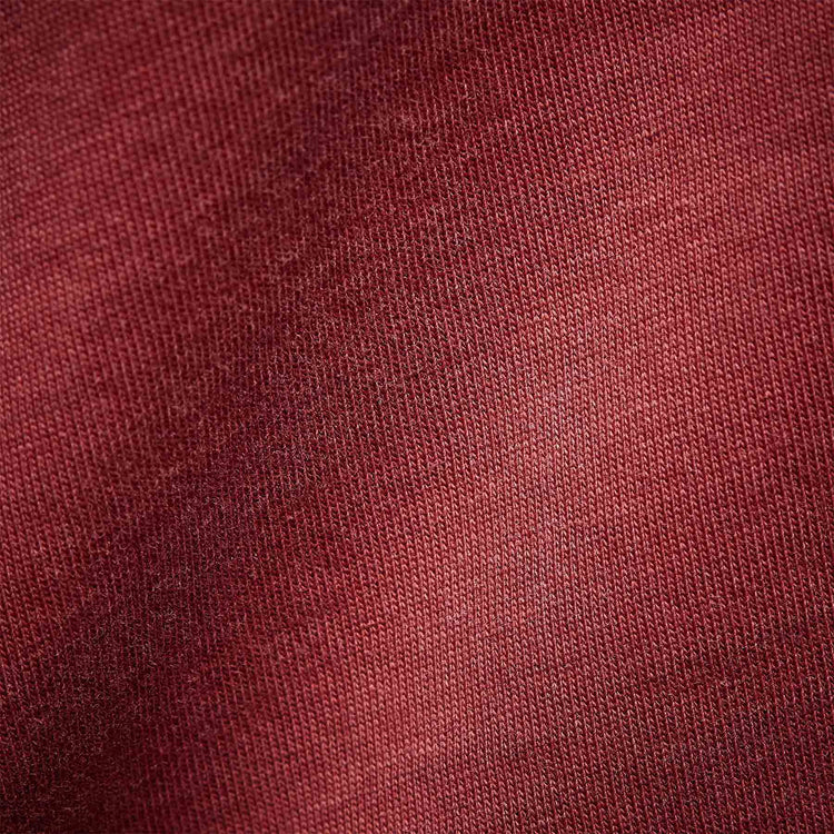 Sueded Jersey Polo in Fire Brick Pigment | James Perse Los Angeles