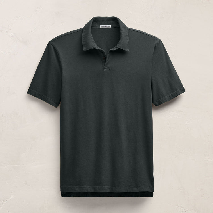 Sueded Jersey Polo in Fern | James Perse Los Angeles