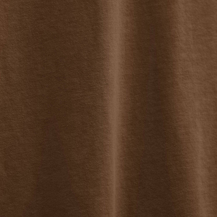 Sueded Jersey Polo in Gingerbread Pigment | James Perse Los Angeles