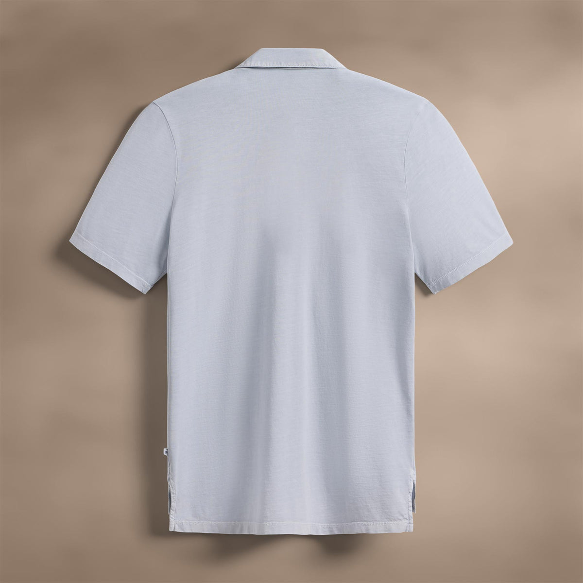 Sueded Jersey Polo in Grey Glacier Pigment | James Perse Los Angeles