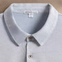 Sueded Jersey Polo in Grey Glacier Pigment | James Perse Los Angeles