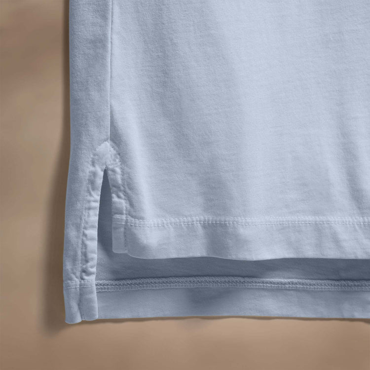 Sueded Jersey Polo in Grey Sky Pigment | James Perse Los Angeles