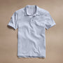 Sueded Jersey Polo in Grey Sky Pigment | James Perse Los Angeles