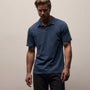 Sueded Jersey Polo in Lake Pigment | James Perse Los Angeles