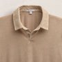 Sueded Jersey Polo in Light Khaki Pigment | James Perse Los Angeles