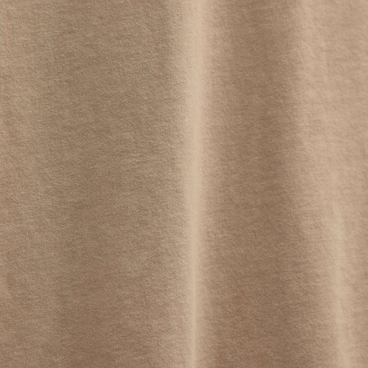 Sueded Jersey Polo in Light Khaki Pigment | James Perse Los Angeles