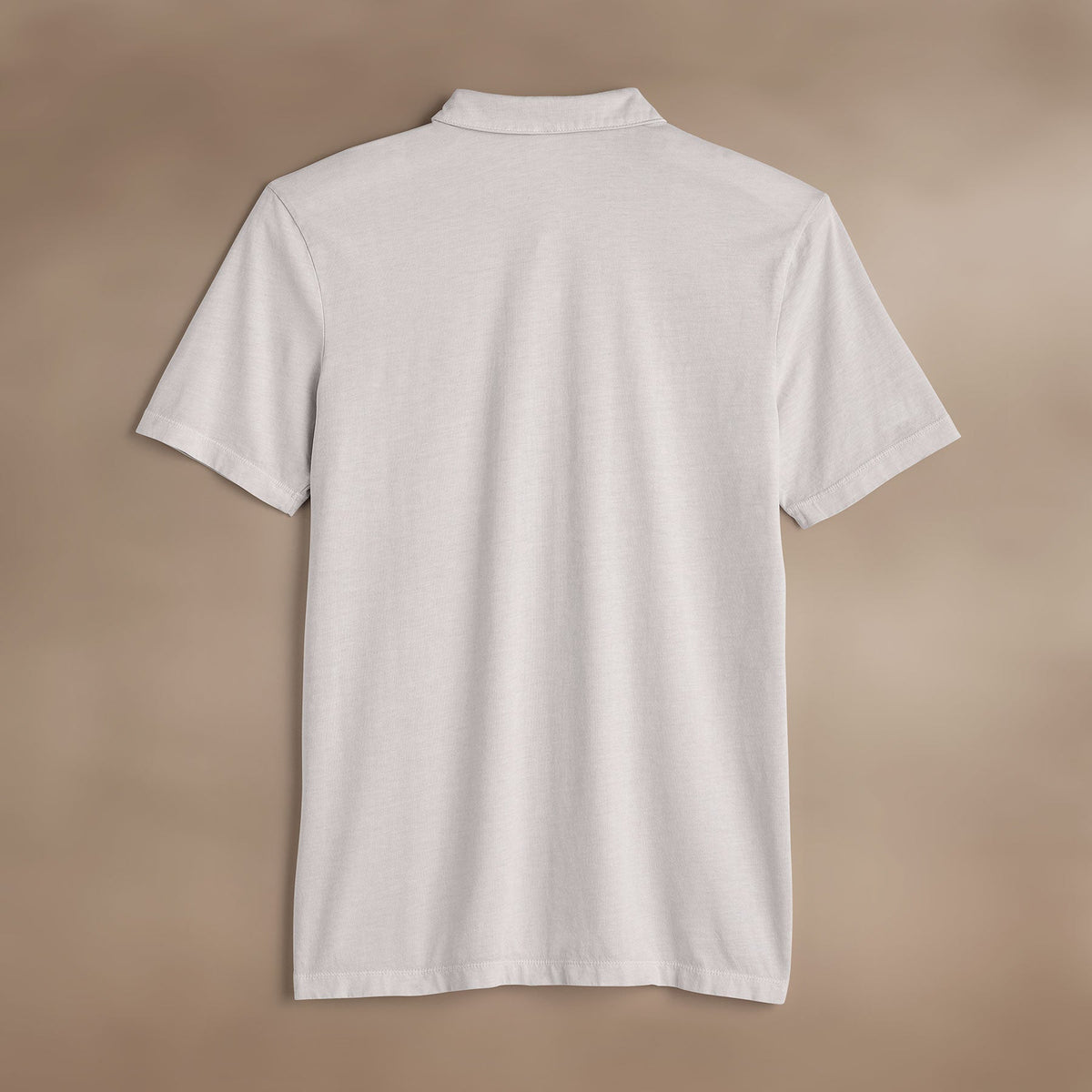Sueded Jersey Polo in Light Mist Pigment | James Perse Los Angeles