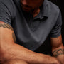 Sueded Jersey Polo In Maine Pigment | James Perse Los Angeles