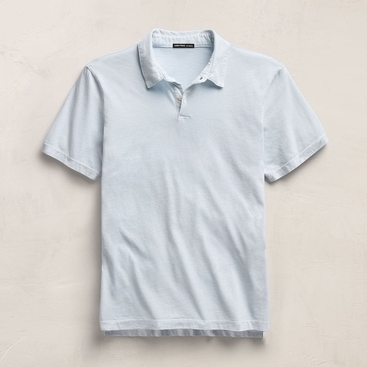 Sueded Jersey Polo in Memory Pigment | James Perse Los Angeles