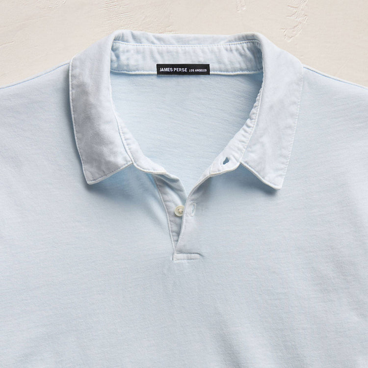 Sueded Jersey Polo in Memory Pigment | James Perse Los Angeles