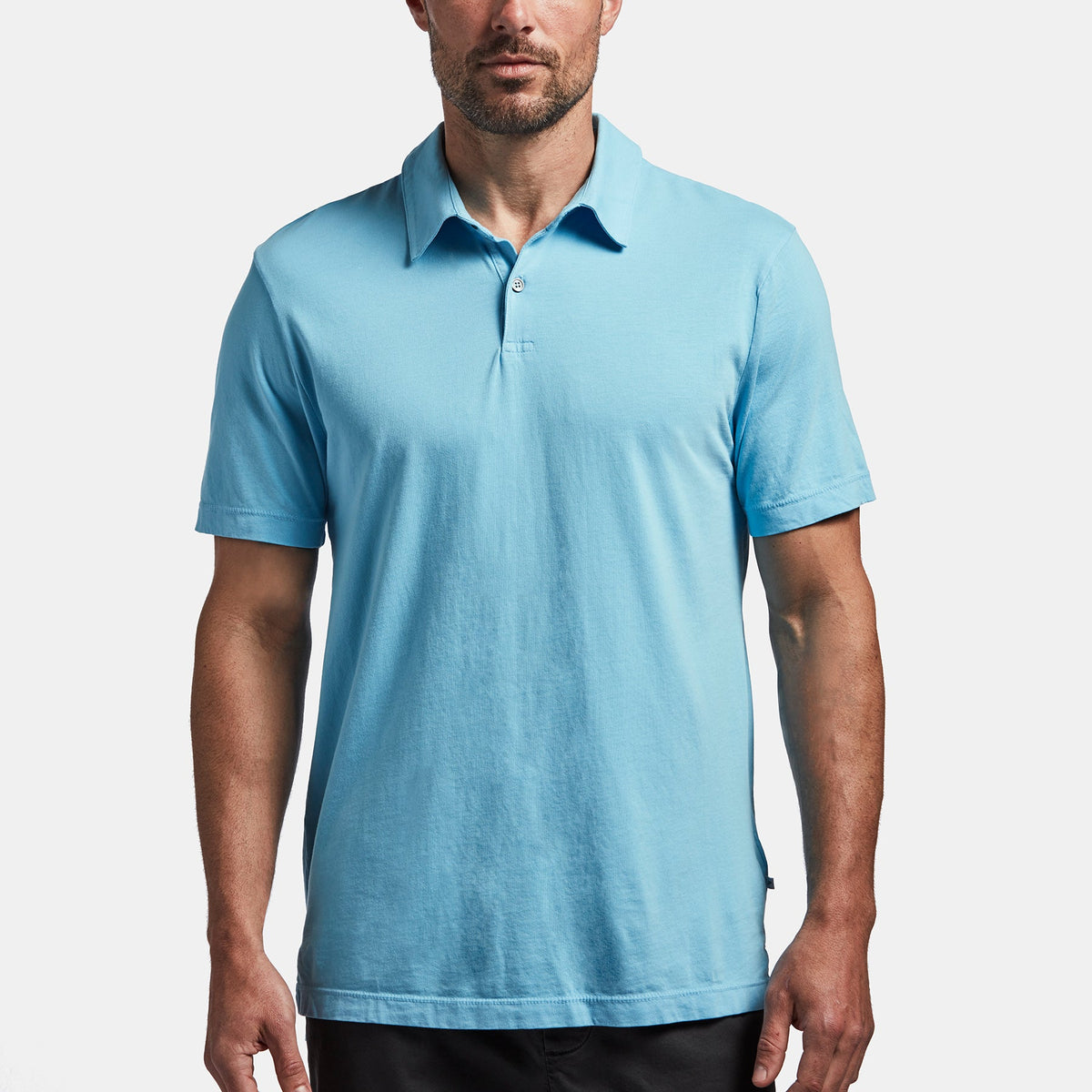 Sueded Jersey Polo in Marina | James Perse Los Angeles