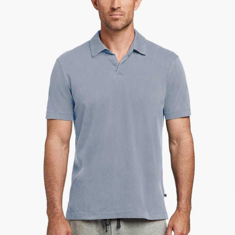 Sueded Jersey Polo in North Pigment | James Perse Los Angeles