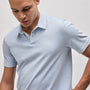 Sueded Jersey Polo in Open Sky Pigment | James Perse Los Angeles