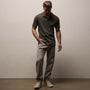 Sueded Jersey Polo in Platoon Pigment | James Perse Los Angeles