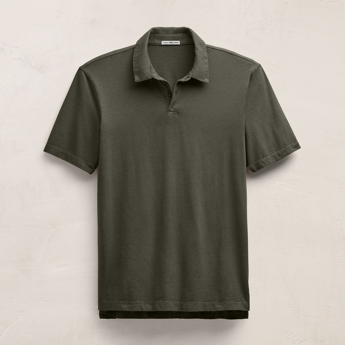 Sueded Jersey Polo in Platoon Pigment | James Perse Los Angeles