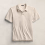 Sueded Jersey Polo in Pearl Pigment | James Perse Los Angeles
