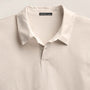 Sueded Jersey Polo in Pearl Pigment | James Perse Los Angeles