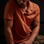 Sueded Jersey Polo In Sunburst | James Perse Los Angeles