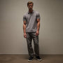 Sueded Jersey Polo in Silver Grey Pigment | James Perse Los Angeles