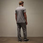 Sueded Jersey Polo in Silver Grey Pigment | James Perse Los Angeles