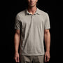 Sueded Jersey Polo in Silt Pigment | James Perse Los Angeles 