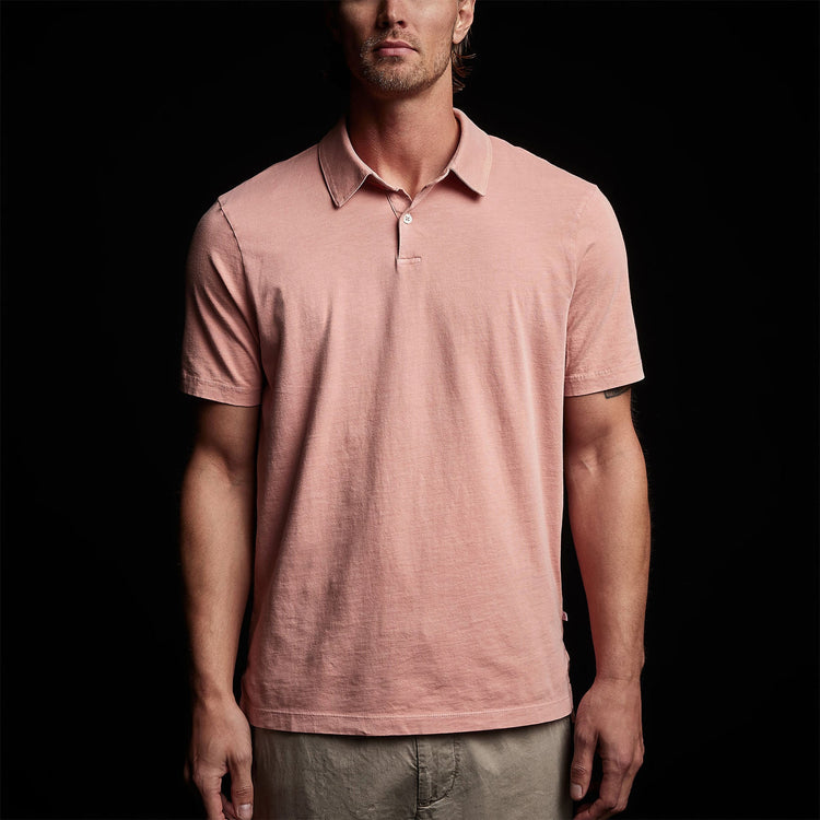 Sueded Jersey Polo in Spritz Pigment | James Perse Los Angeles 