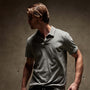 Sueded Jersey Polo in String Pigment | James Perse Los Angeles