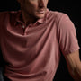 Sueded Jersey Polo in Strawberry Pigment | James Perse Los Angeles