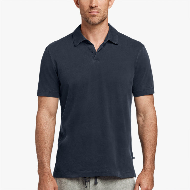 Sueded Jersey Polo - Submarine | James Perse Los Angeles