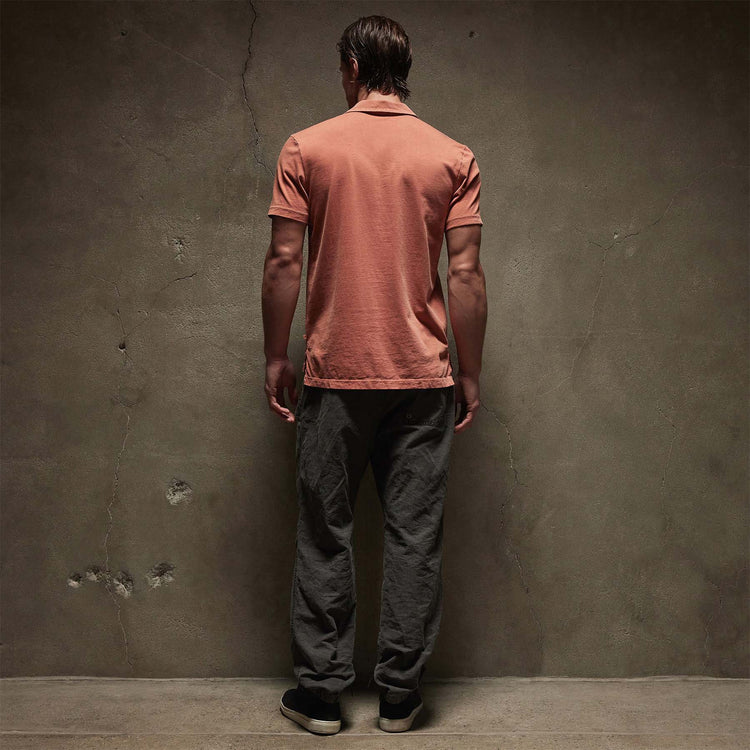 Sueded Jersey Polo in Taj Mahal Pigment | James Perse Los Angeles