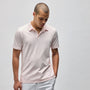 Sueded Jersey Polo in Zephyr Pigment | James Perse Los Angeles