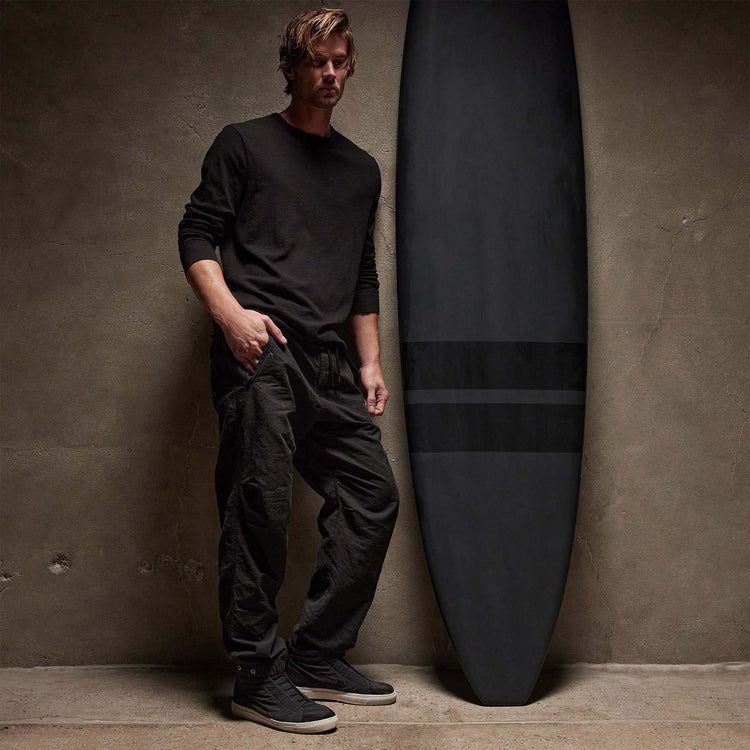 Cotton Hemp Flight Pant in Black | James Perse Los Angeles