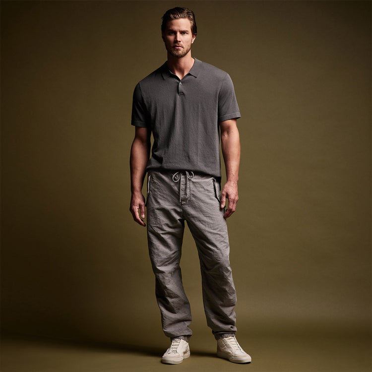 Textured Flight Pant in Silver Grey Pigment
