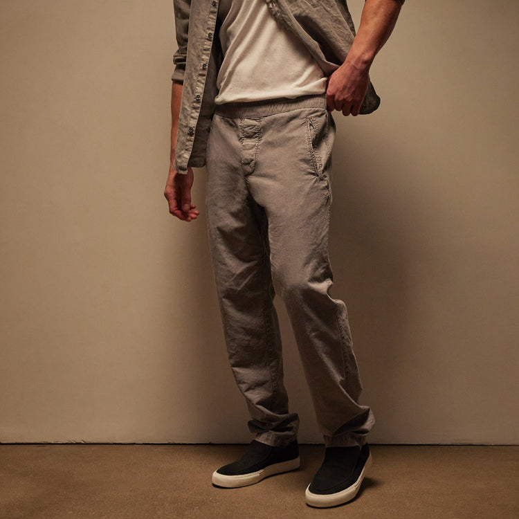 Textured Relaxed Pant in Silver Grey Pigment | James Perse Los Angeles