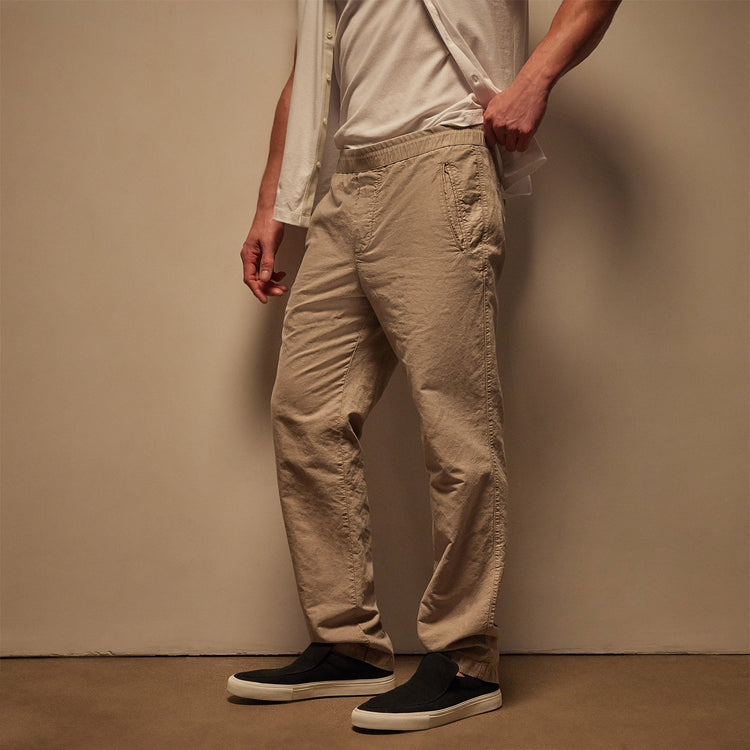 Textured Relaxed Pant in Toast Pigment | James Perse Los Angeles