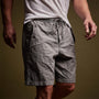 Textured Cotton Hemp Short in Silver Grey Pigment | James Perse Los Angeles