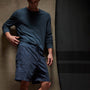 Relaxed Fit Hemp Cotton Short in Imperial Pigment | James Perse Los Angeles