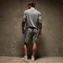 Relaxed Fit Hemp Cotton Short in Silver Grey Pigment | James Perse Los Angeles