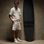 Relaxed Fit Hemp Cotton Short in White | James Perse Los Angeles