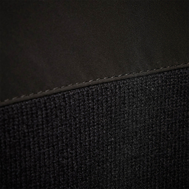 Luxury Down Front Zip Sweater in Black | James Perse Los Angeles