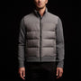 Luxury Down Zip Front Sweater in Flannel | James Perse Los Angeles