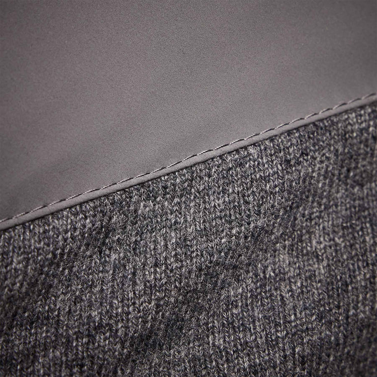 Luxury Down Zip Front Sweater in Flannel | James Perse Los Angeles