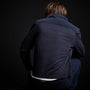 Mixed Media Down Sweater in Navy | James Perse Los Angeles