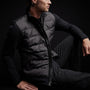 Full Zip Funnel Neck Jacket in Black | James Perse Los Angeles
