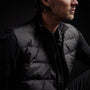 Full Zip Funnel Neck Jacket in Black | James Perse Los Angeles