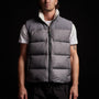Mixed Media Down Vest in Charcoal | James Perse Los Angeles 
