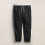 Elevated Cotton Twill Track Pant in Black/Latte/White | James Perse Los Angeles