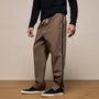 Elevated Cotton Twill Track Pant in Light Olive/Black/White | James Perse Los Angeles